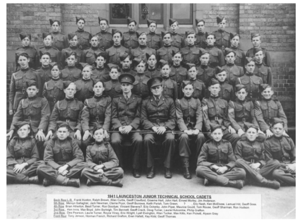 The names of cadets that appear in the above image taken in 1941.